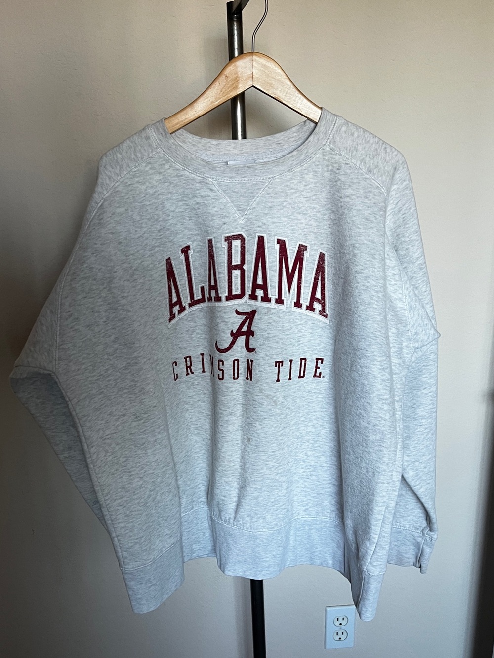 Knights Apparel Gray Alabama Crimson Tide Crewneck Sweatshirt size XXL